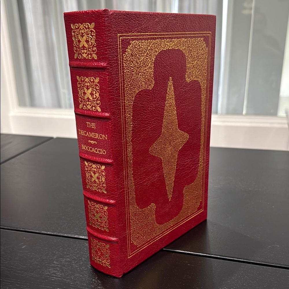 The Decameron by Giovanni Boccaccio Vintage Leather Bound Book - Picture 2 of 12